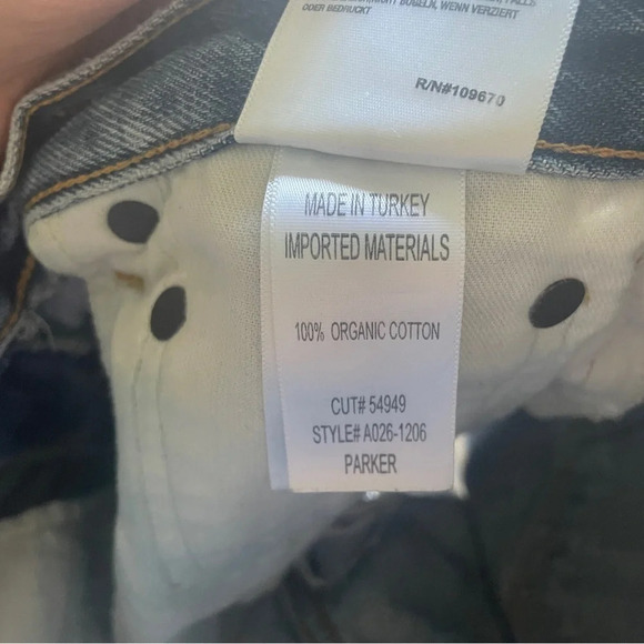 Agolde Parker denim shorts sz 24 - Picture 6 of 7